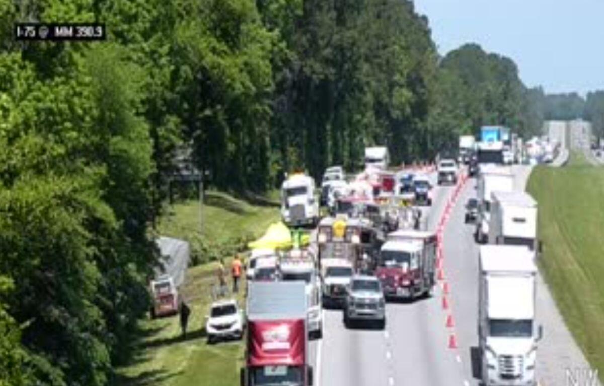 The Latest Wreck that clogged I75 southbound on Thursday is clear now