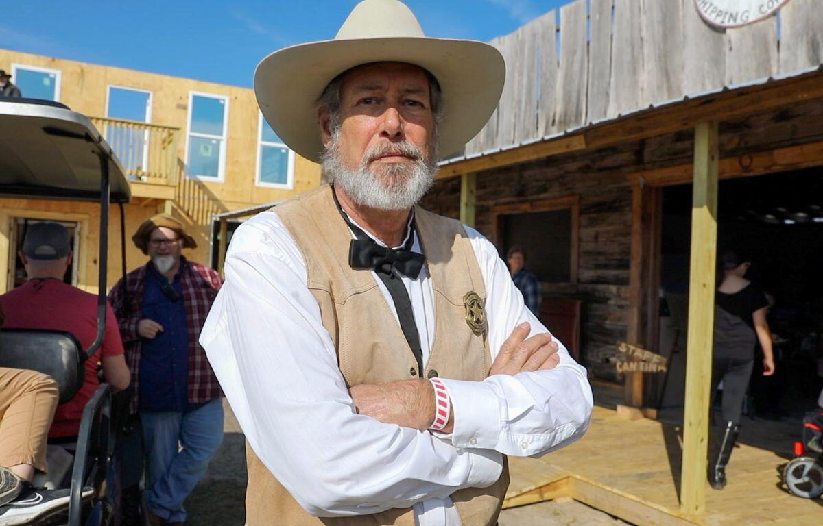 A cast member from the Six Gun Territory Wild West Weekend & reunion on Saturday, Feb. 2, 2024, at Kirby Family Farm in Williston.