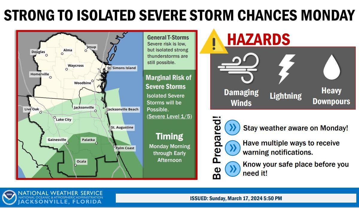 Stormy start to the work week and temps dip back down - 352today