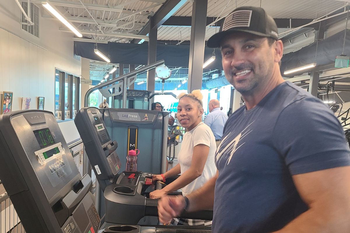 Ocala Mayor Ben Marciano enjoys a jog on the treadmill at the Mary Sue Rich Community Center at Reed Place to get his heart rate going.