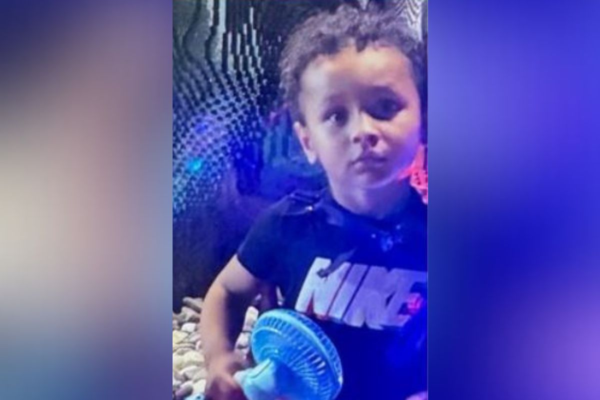 Image shows three-year-old boy who is missing.