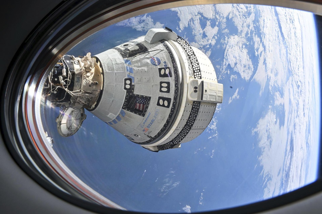 This photo provided by NASA shows Boeing's Starliner spacecraft.