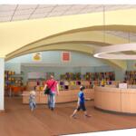 A rendering of the Children's Library expansion.
