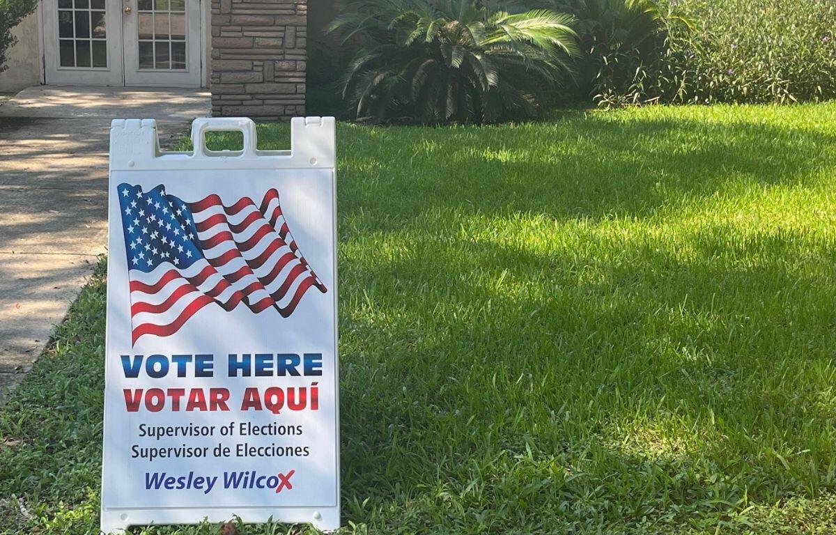 Exterior of the community center in Reddick which is the polling place for the upcoming primary election on Tuesday, Aug. 20.