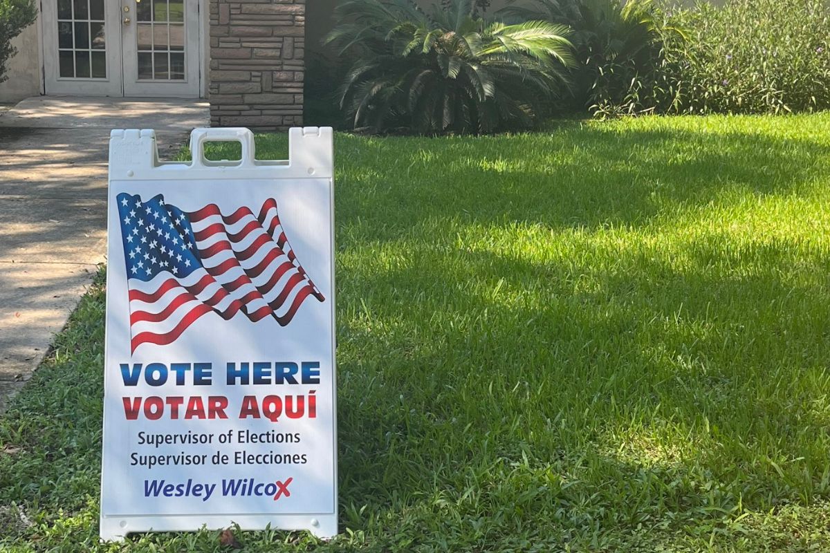 Exterior of the community center in Reddick which is the polling place for the upcoming primary election on Tuesday, Aug. 20.