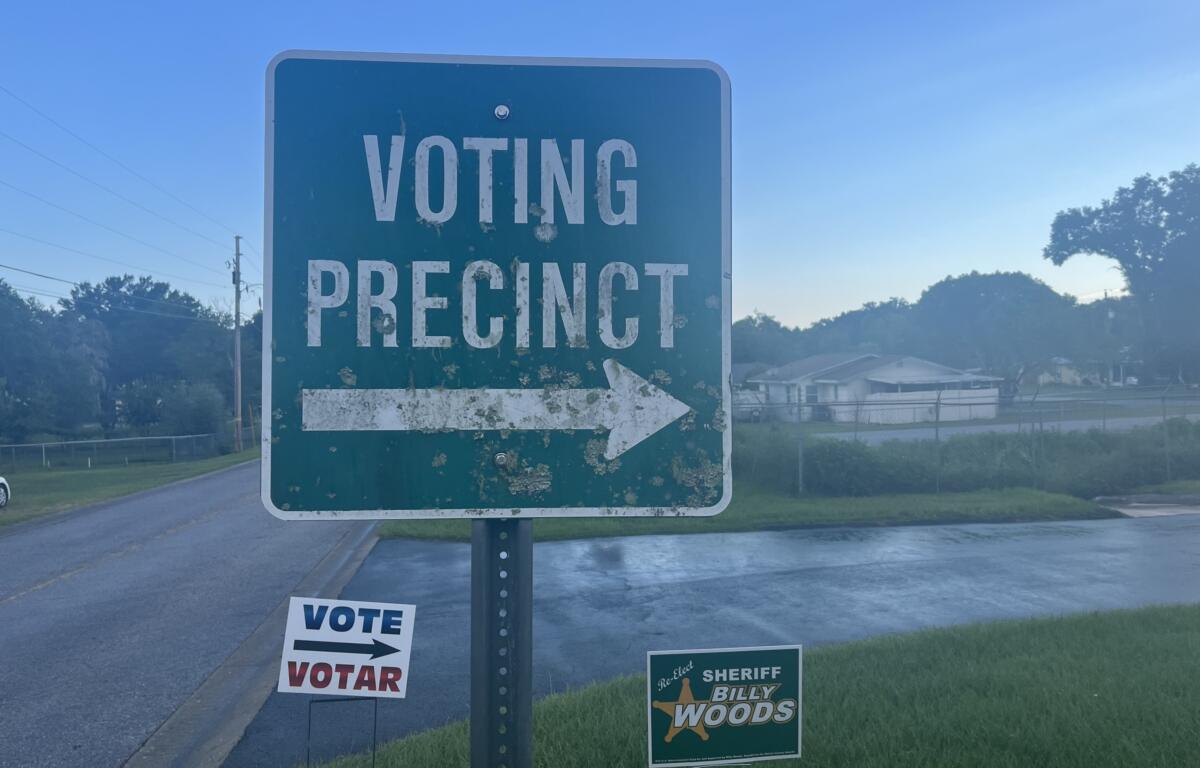 voting precinct sign belleview marion county florida
