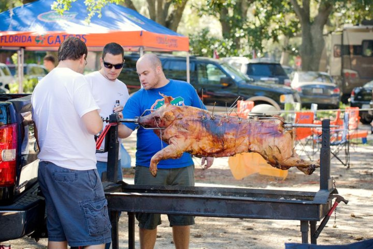 Gators tailgating at The Swamp