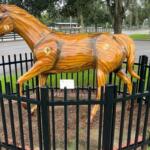 The Southeastern Livestock Pavilion provided a safe space for equine evacuees, who looking to get out of harm's way from the effects of Hurricane Helene. Courtesy: Ben Baugh/352today