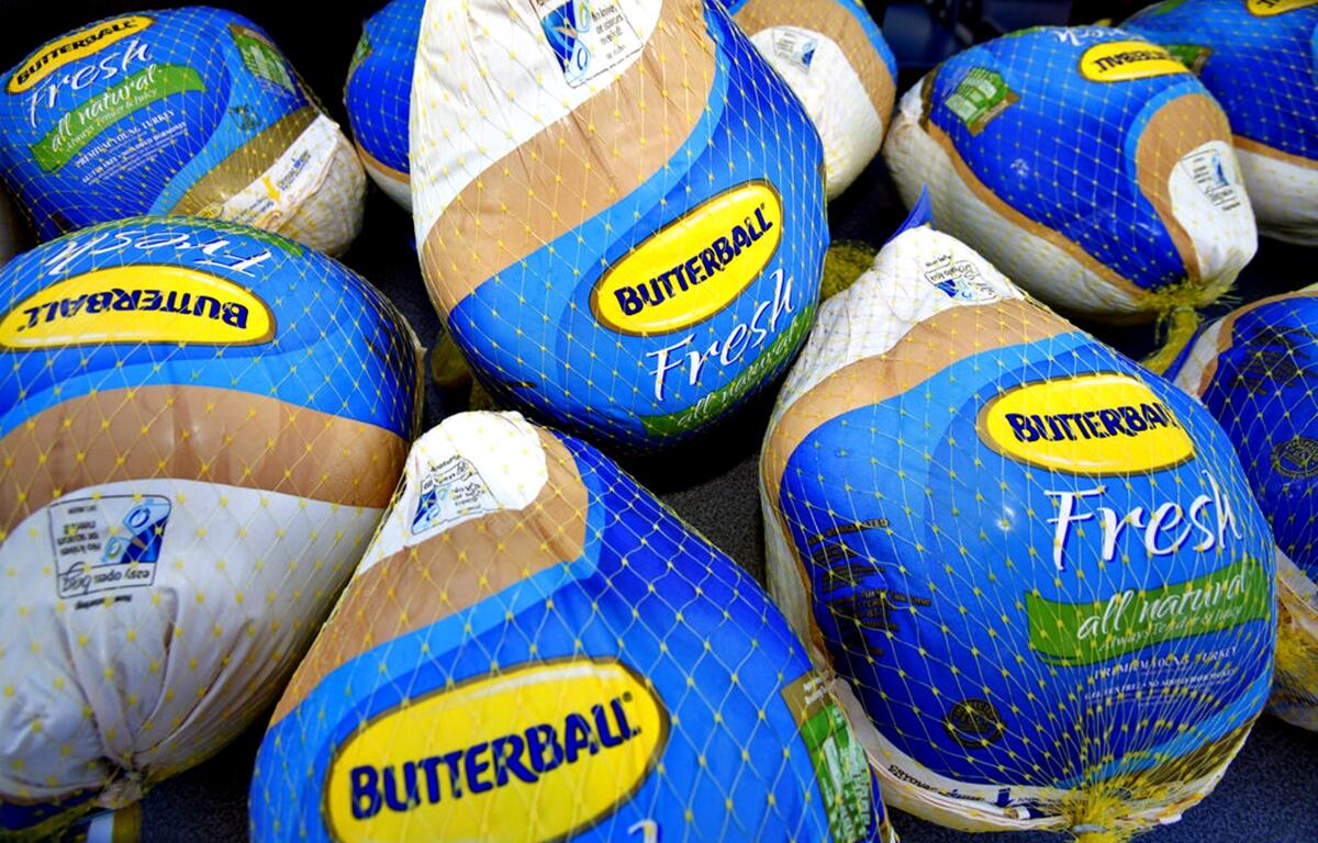 Butterball turkeys.