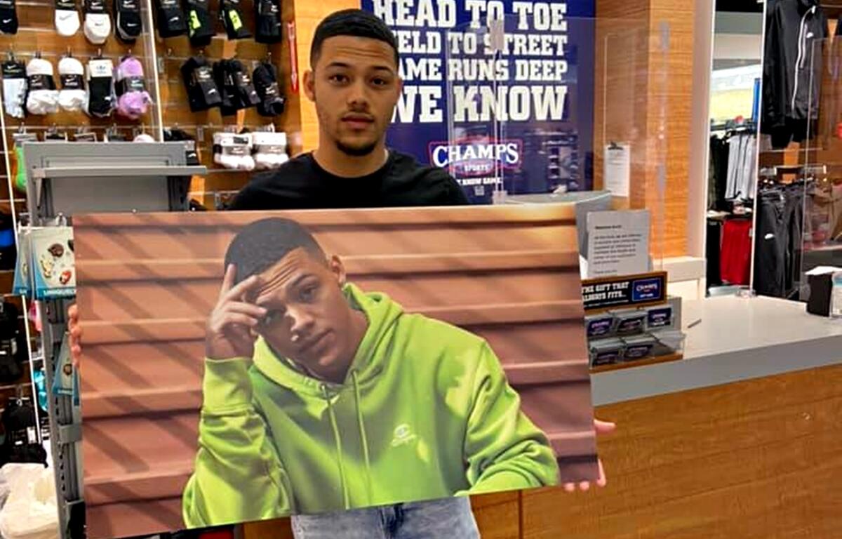 One of Kane Parks first jobs was modeling for Champs Sports.