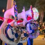 The Howard Middle School band entertains the crowds during the annual Ocala Christmas Parade.