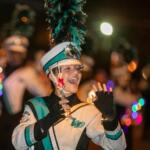 West Port High School marching band entertains the crowd during the annual Ocala Christmas Parade.