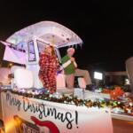 Mr. Bob & Krystle from 93.7 K-Country celebrities entertained the crowd during the annual Ocala Christmas Parade.