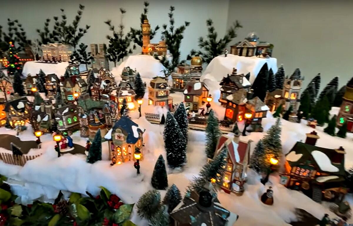 The massive Christmas village on display, courtesy of the Urban Family, is a highlight of the Appleton Museum's holiday season.