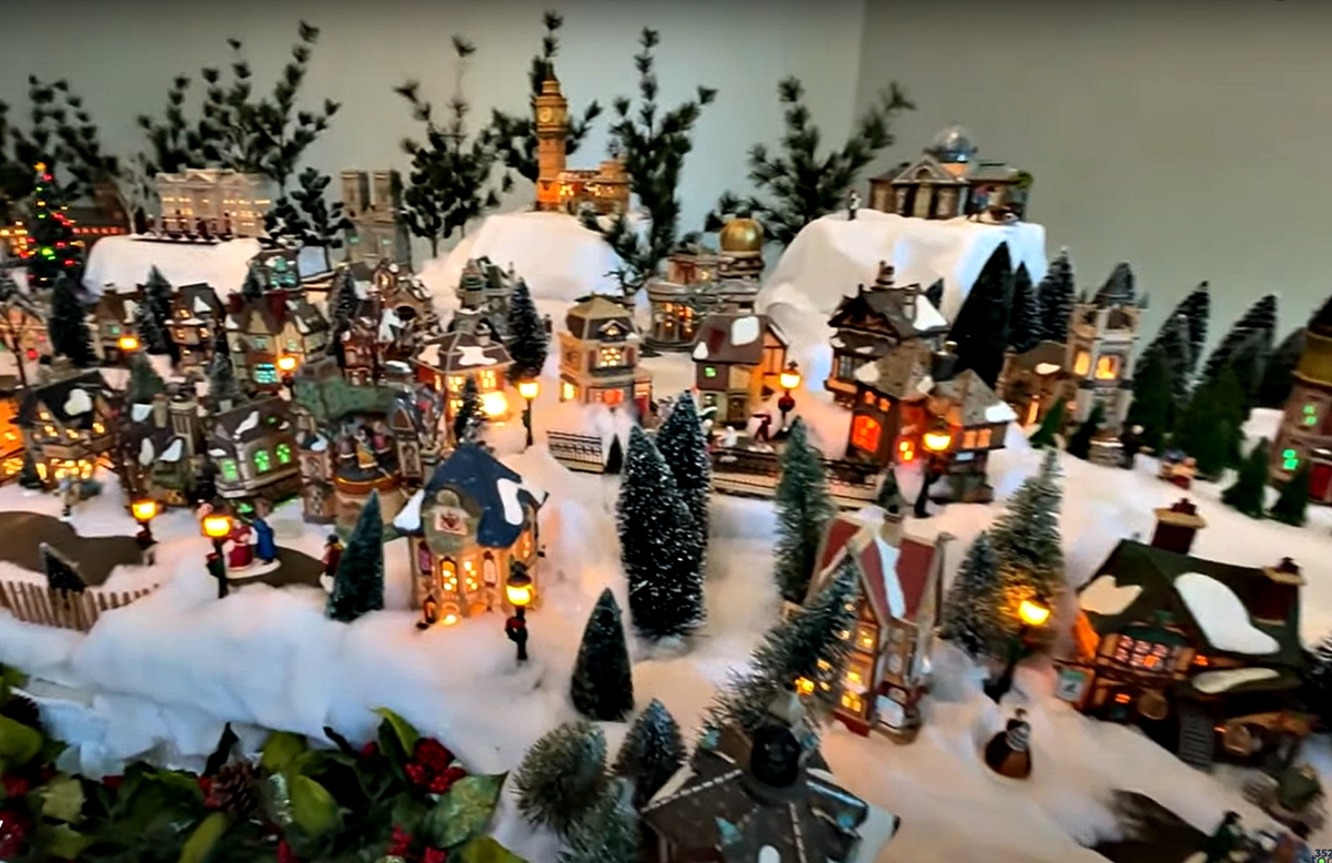The massive Christmas village on display, courtesy of the Urban Family, is a highlight of the Appleton Museum's holiday season.