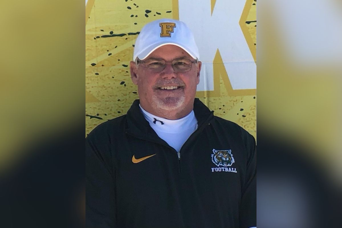 Photo shows John Brantley III, current head coach of Forest High School's football team