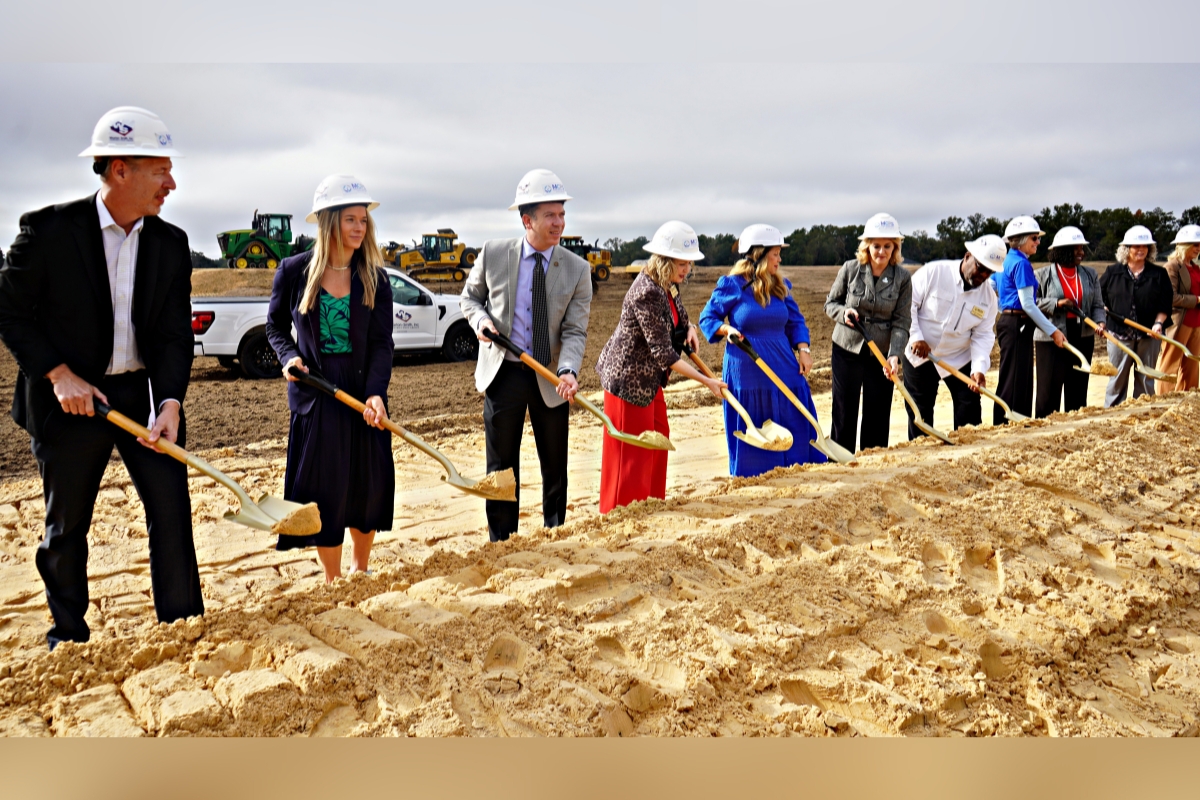 The first shovelful is made at the official groundbreaking of Marion County's latest high school.