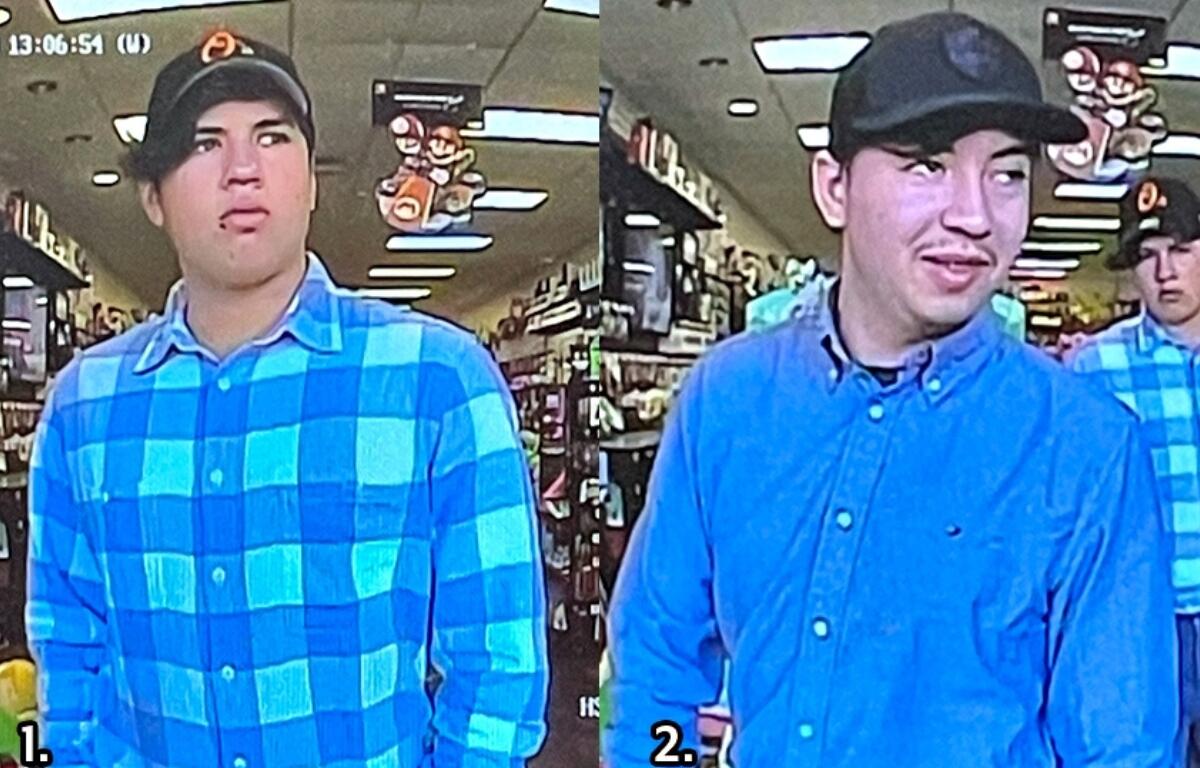 OPD is looking for two suspects who allegedly broke into a woman's car and used her debit card at several GameStop locations.