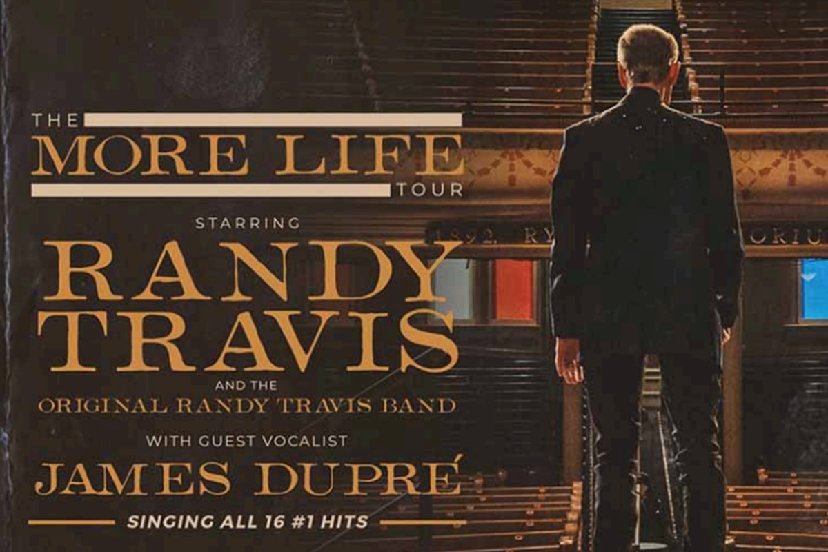 Randy Travis reunites with his long-time band for the More Life Tour, featuring James Dupré performing iconic hits like "Forever and Ever, Amen."