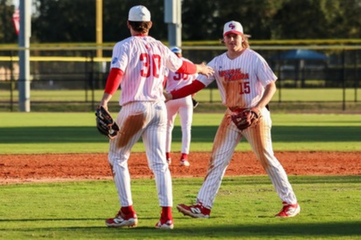 CF Patriots celebrate their 9-4 victory over A3 Academy, fueled by strong relief pitching and key hits from Victor Martinez Jr. and Jacob McKenzie.