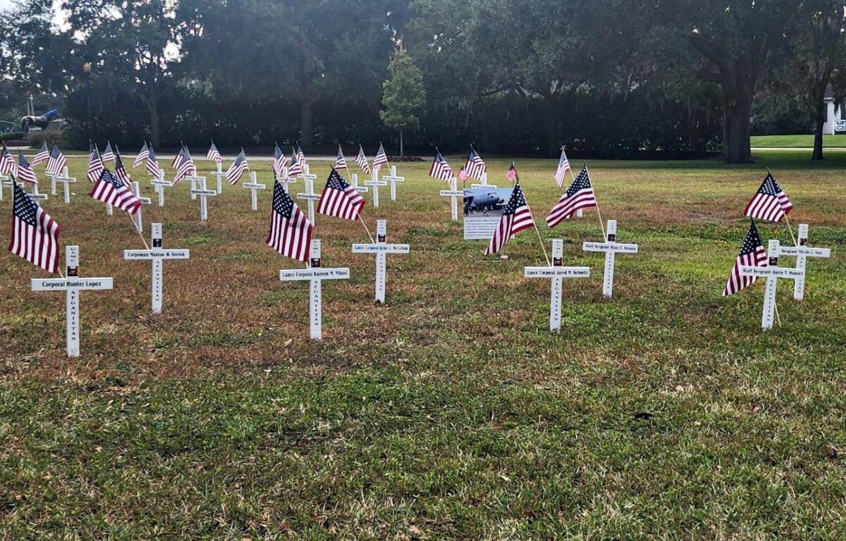 A heartfelt tribute to the brave men and women who made the ultimate sacrifice, the Memorial Cross Program at Marion County Veterans Memorial Park honors their legacy with solemn beauty.