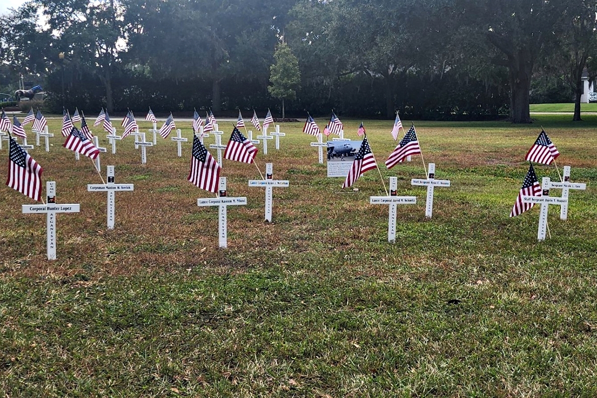 A heartfelt tribute to the brave men and women who made the ultimate sacrifice, the Memorial Cross Program at Marion County Veterans Memorial Park honors their legacy with solemn beauty.