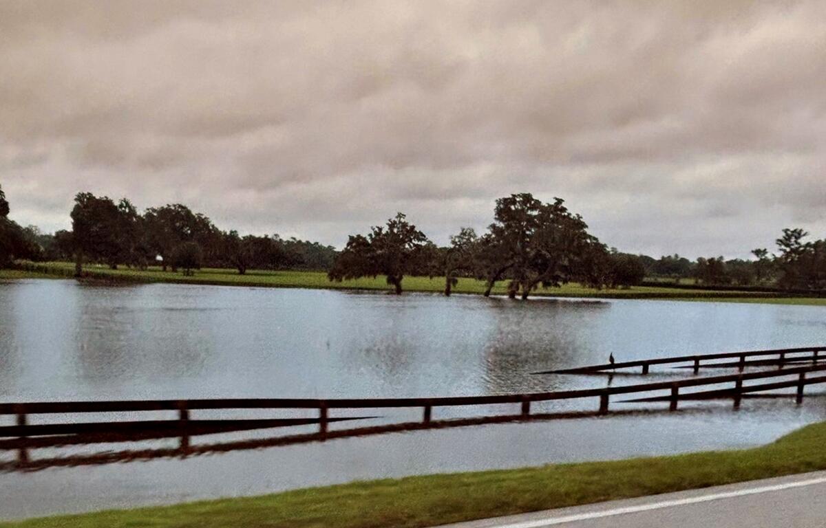 Flooding on SW 27th Ave. in Ocala, highlighting the city's vulnerability to severe weather events and the need for a comprehensive flood risk assessment and mitigation planning.