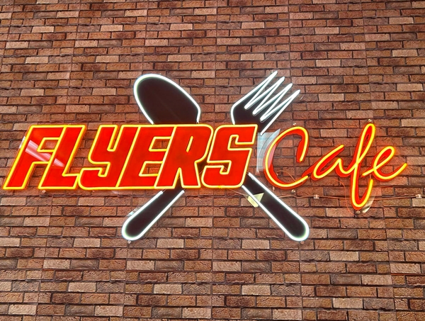 Flyers Cafe is a Philadelphia Flyers-themed Italian-American restaurant in Citra. Courtesy: Lewis Stokes/93.7 K-Country
