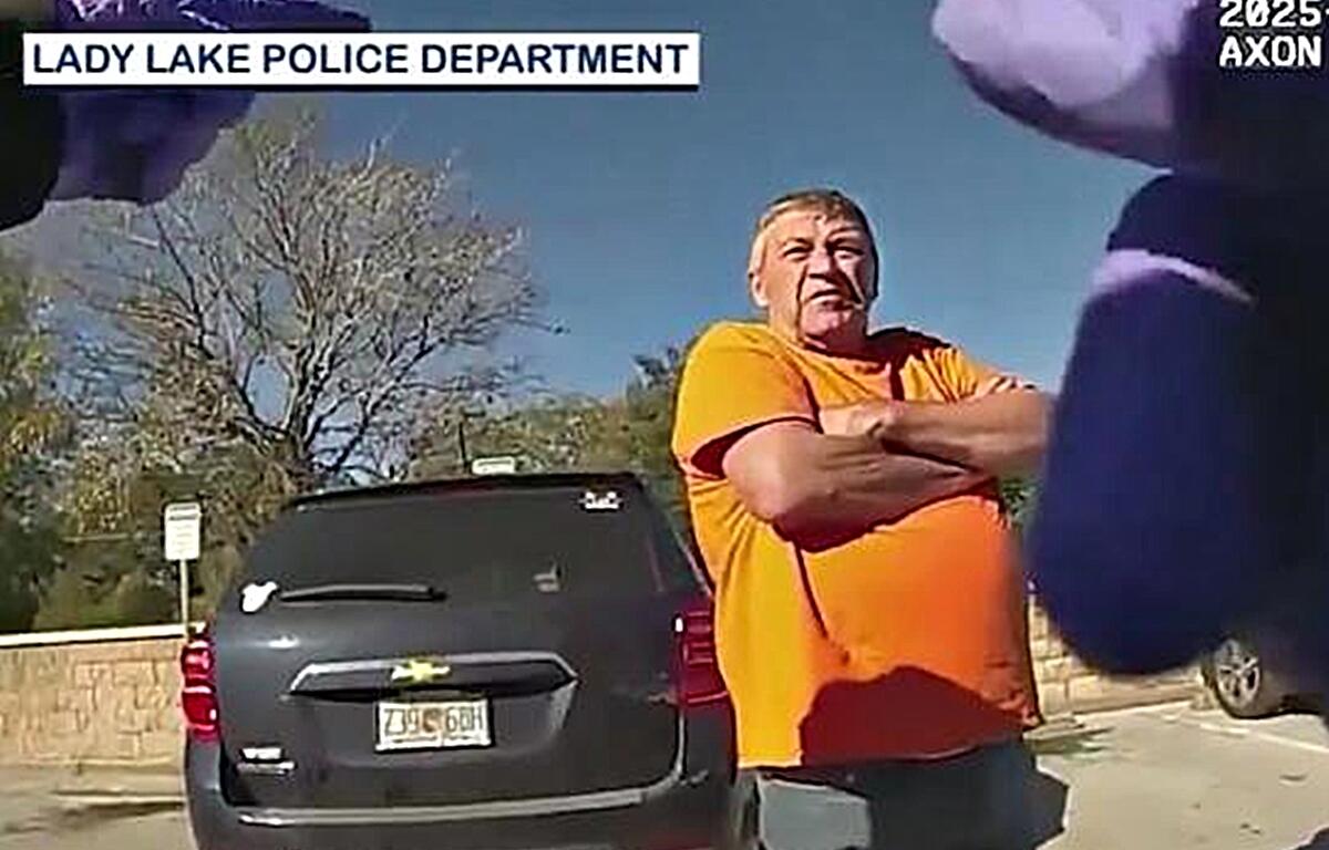 Sgt. Michelle Bilbrey of the Lady Lake Police Department pulls over Donald Eugene Fields II during a routine traffic stop on January 26, 2025. The stop led to Fields' capture, who was wanted by the FBI as one of their Top Ten Most Wanted fugitives. Body cam footage captured the moment that resulted in Fields' arrest on charges including child sex trafficking and child rape.