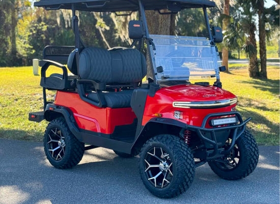 Place your bid on a brand-new 2025 Denago EV Nomad golf cart, a street-legal, eco-friendly ride perfect for any adventure.