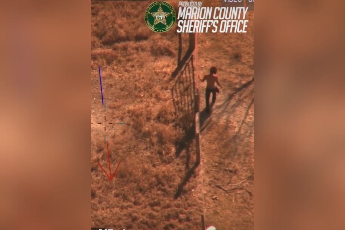 Aerial View of 20-year-old Nathaniel Vargas being chased by aviation units.