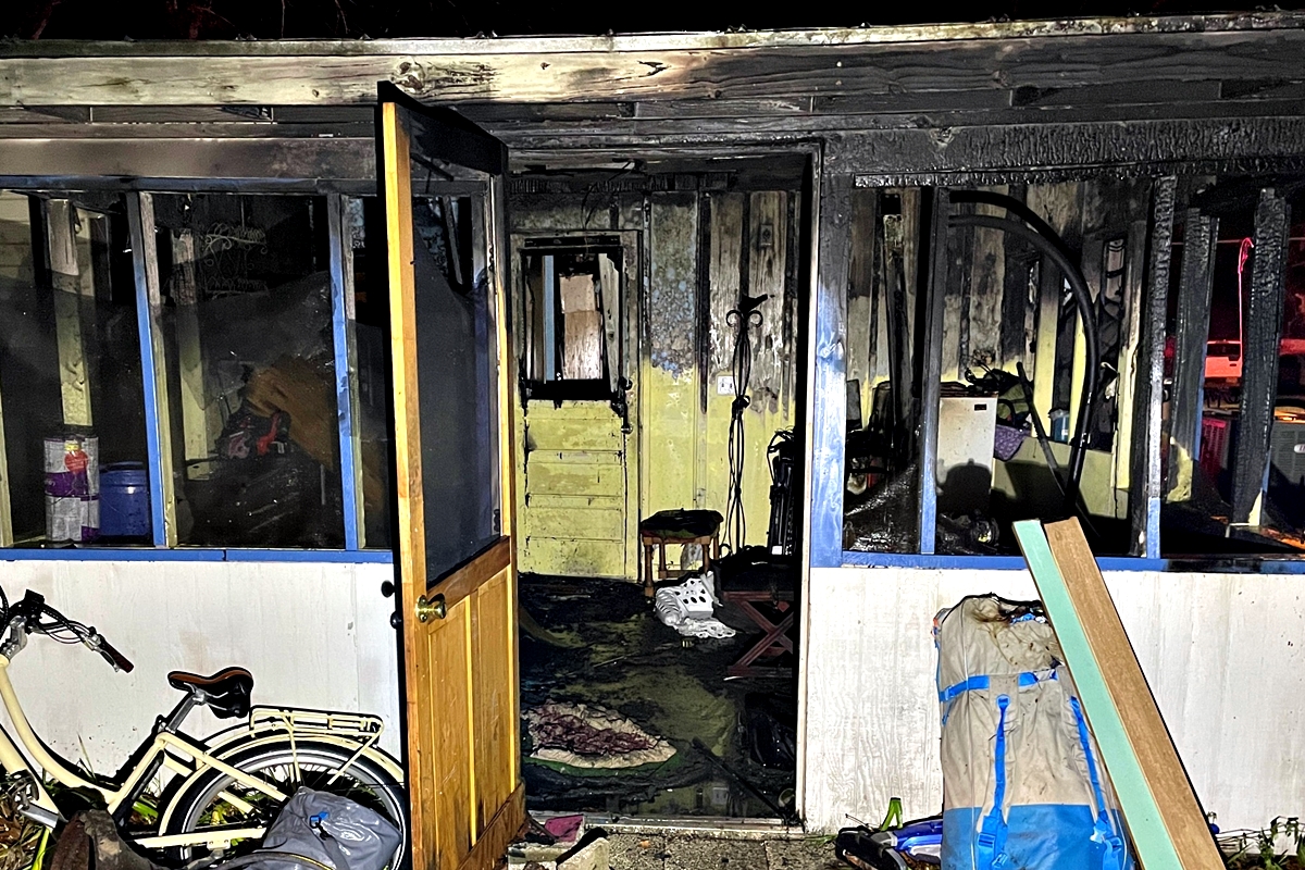 Ocala Fire Rescue crews worked to extinguish a fire that began on the back porch and spread into the attic of a home on SE 12th Place. No injuries were reported.