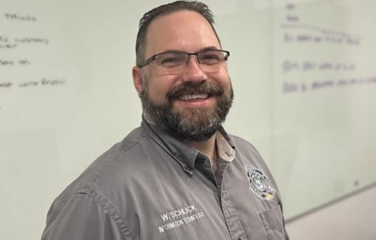 Warren Schlick, IT specialist for the Ocala Police Department, retires after 17 years of dedicated service.