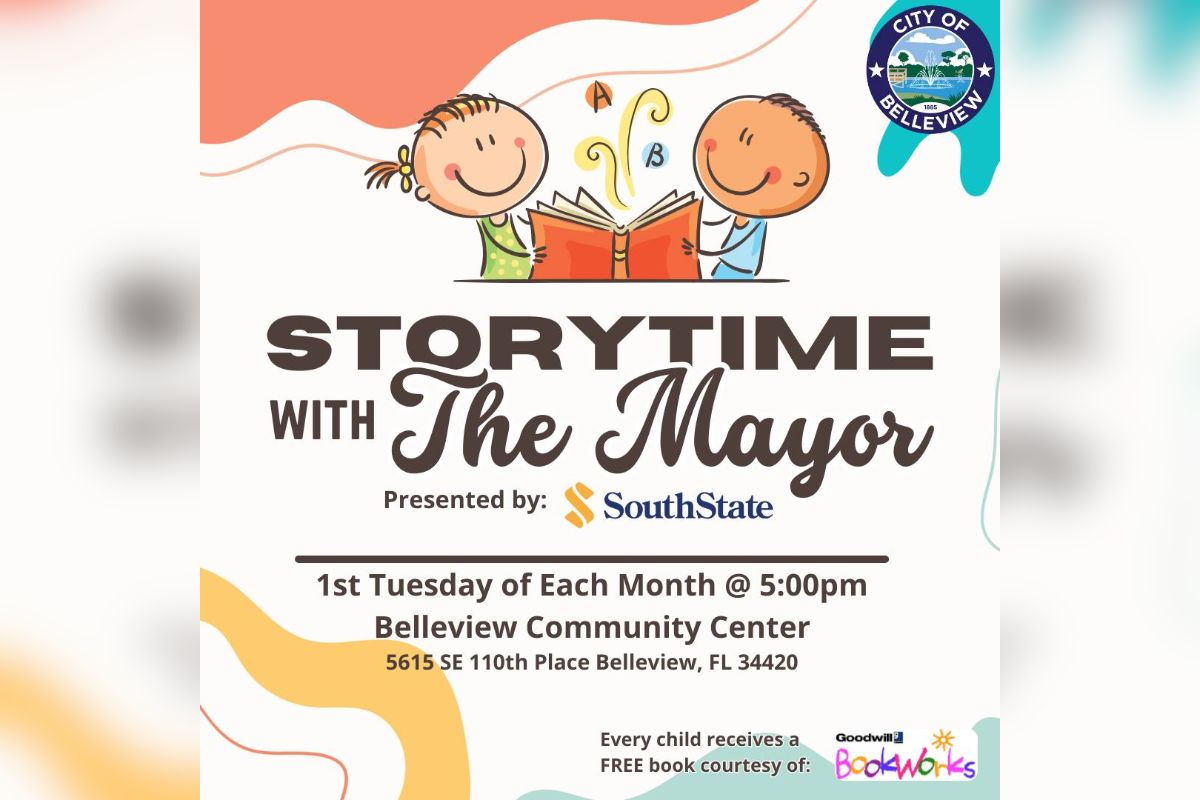 Photo shows details of Storytime with the Mayor event.