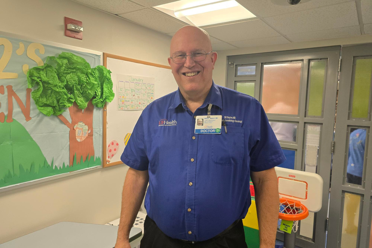 Dr. William "Bill" Slayton is a pediatric oncologist at UF Health Shands, specializing in leukemia and lymphoma patients.