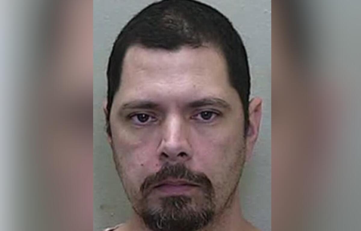 James McLeroy, 38, is shown in a booking photo provided by the Ocala Police Department. McLeroy was arrested last Wednesday and faces 20 counts of child pornography possession after investigators received an online tip.