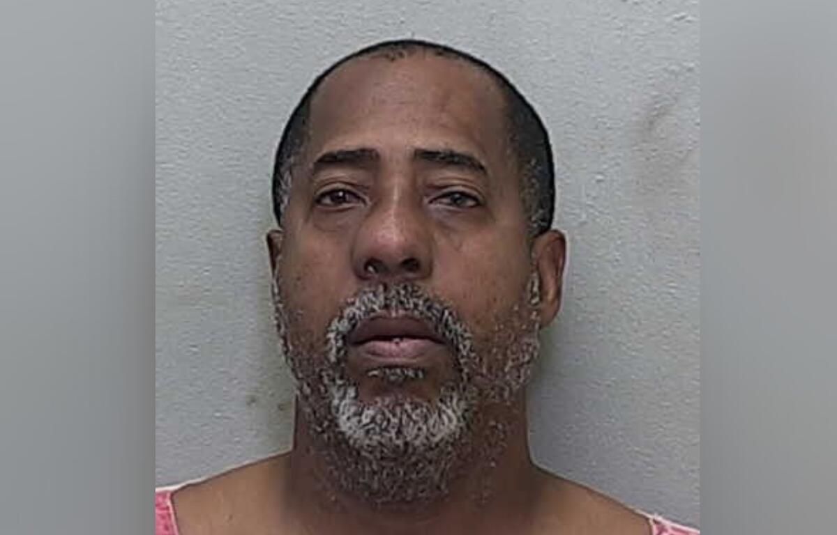 Jose Francisco Rivera, 57, is shown in a booking photo provided by the Marion County Sheriff’s Office. Rivera was arrested on Feb. 3, 2025, in connection with an armed robbery and stabbing at a convenience store in Ocala, FL. He is being held without bond.