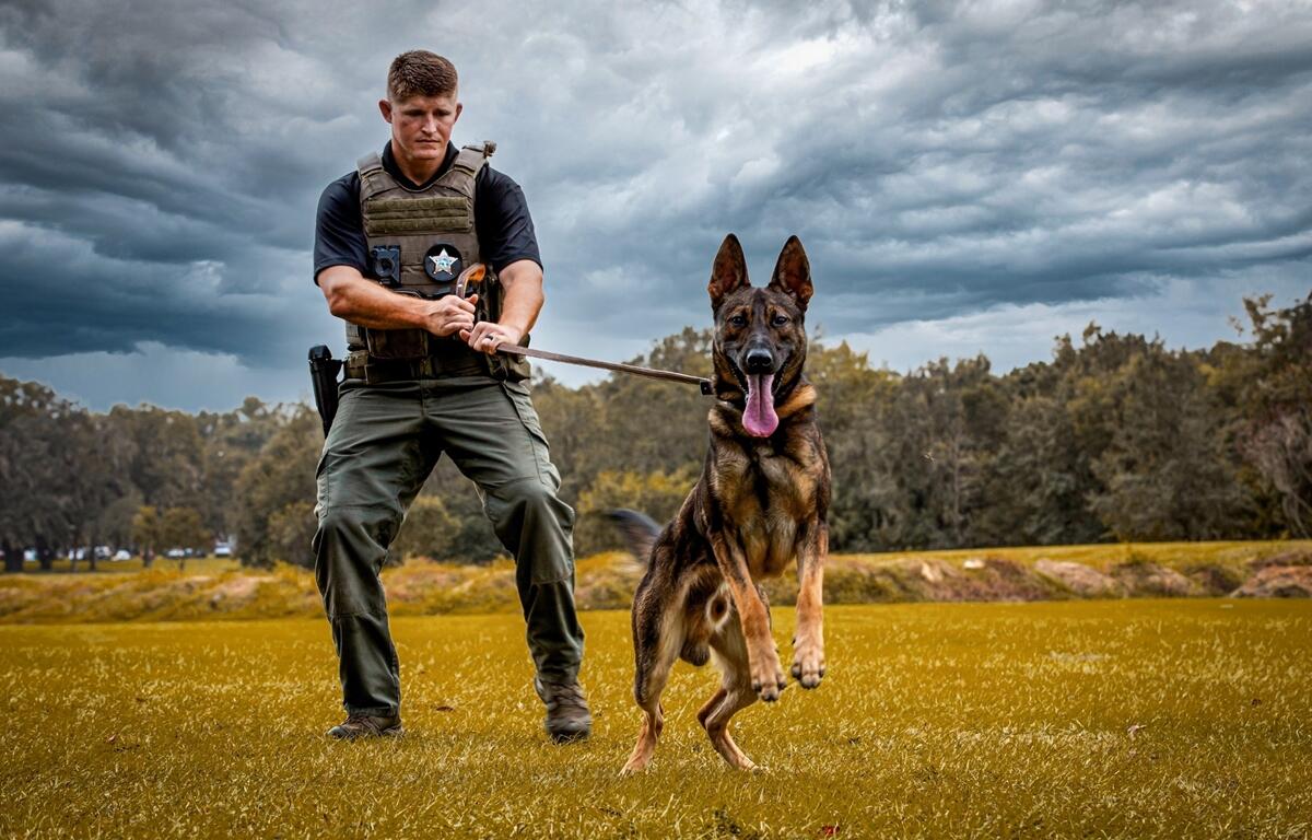 K-9 Leo and his handler, Sgt. Justin Tortora, are seen in this undated photo. The Marion County Sheriff’s Office is honoring Leo’s service and sacrifice one year after his line-of-duty death.
