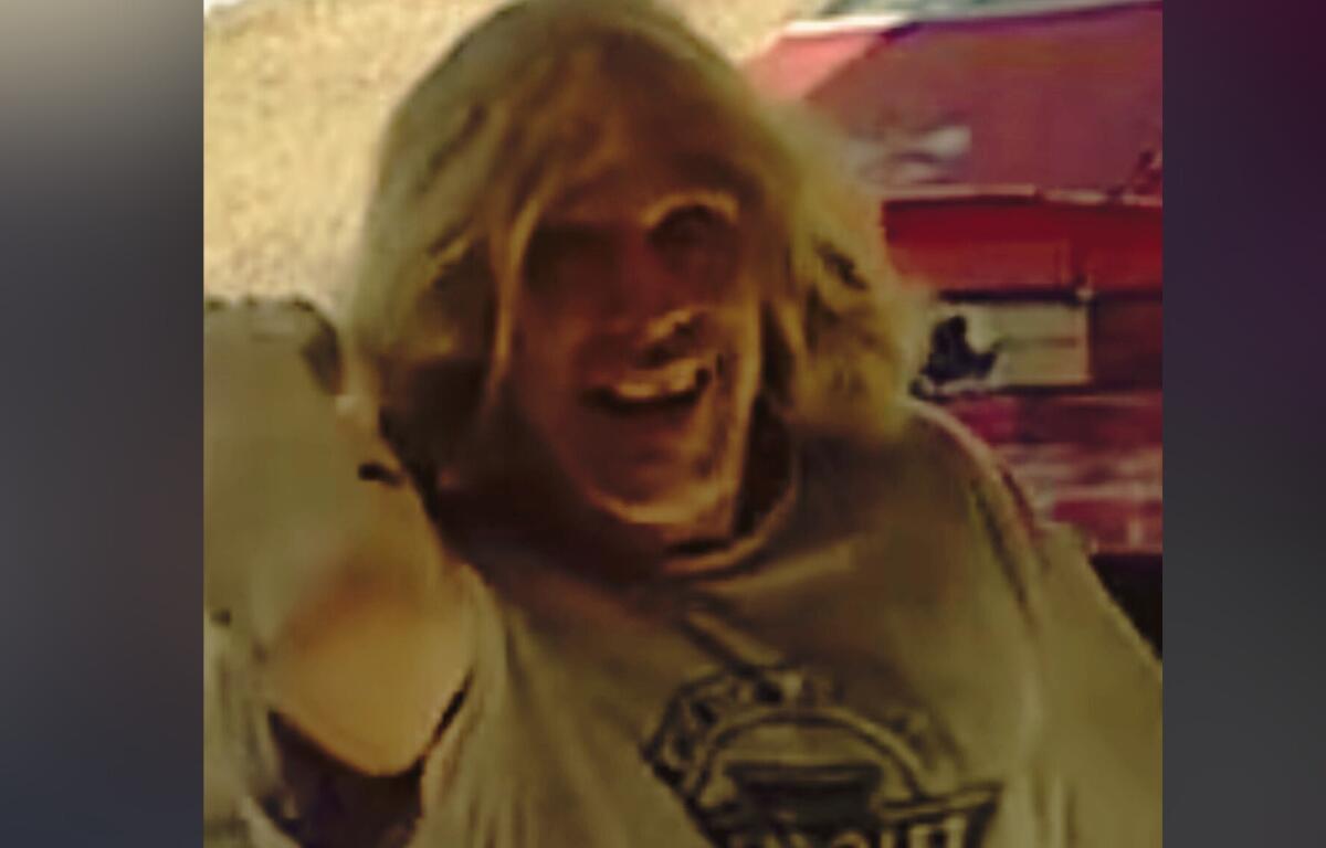 Surveillance footage captures a suspect trespassing on a property in the 12500 block of SE 102nd Terrace in Belleview on Feb. 1, 2025. Authorities say the individual stole a red/orange manual engine hoist and are asking the public for help identifying him.