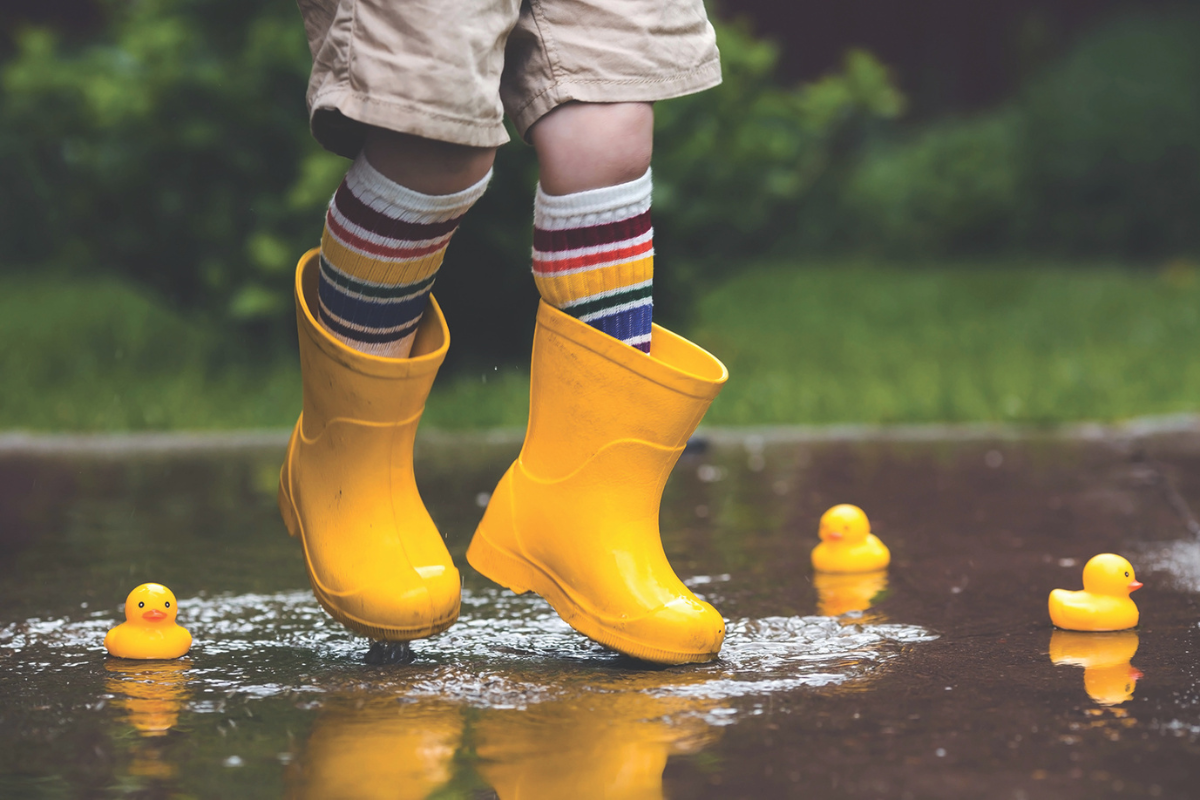 Sunday showers follow partly sunny skies on Saturday.