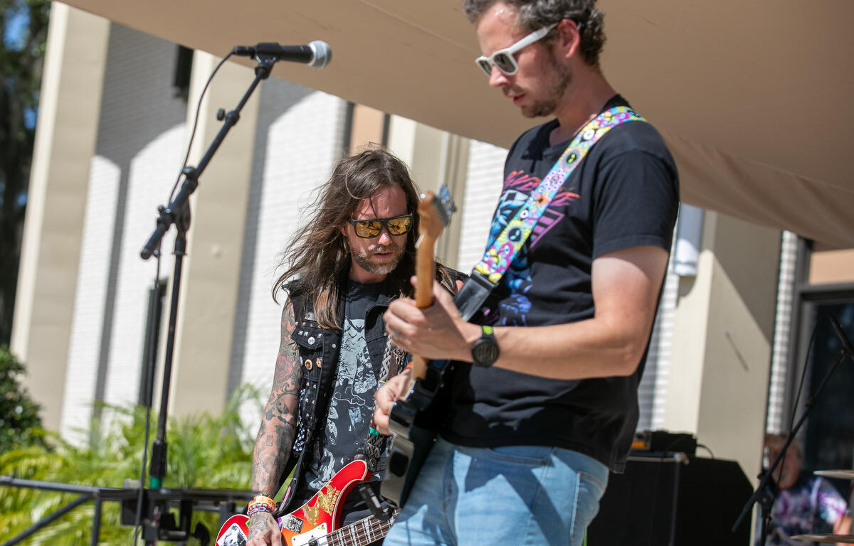 XpeakerBox performs during the 11th Annual Brick City Beer and Wine Festival at Citizen Circle in Ocala, FL on Saturday, April 19, 2025. Courtesy: Alan Youngblood/352today