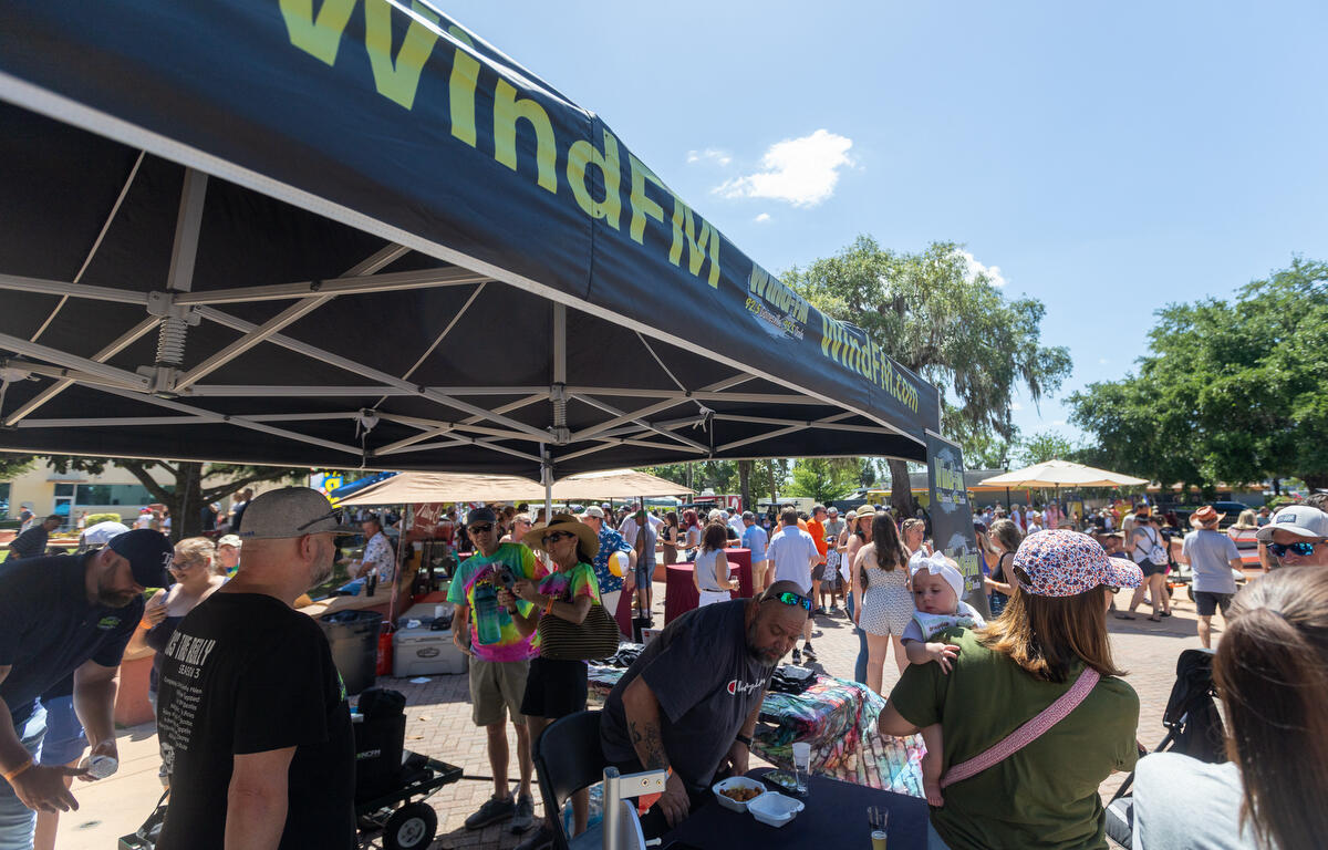 Wind-FM was a sponsor during the 11th Annual Brick City Beer and Wine Festival at Citizen Circle in Ocala, FL on Saturday, April 19, 2025. Courtesy: Alan Youngblood/352today
