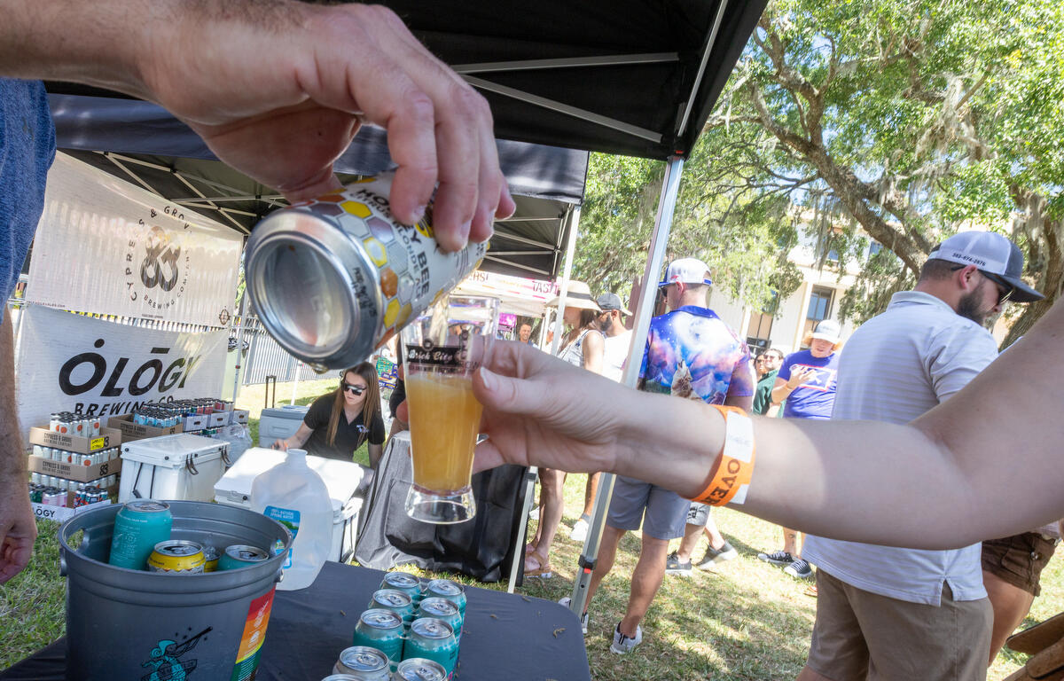 First Magnitude brewing serves up a variety of brews during the 11th Annual Brick City Beer and Wine Festival at Citizen Circle in Ocala, FL on Saturday, April 19, 2025. Courtesy: Alan Youngblood/352today