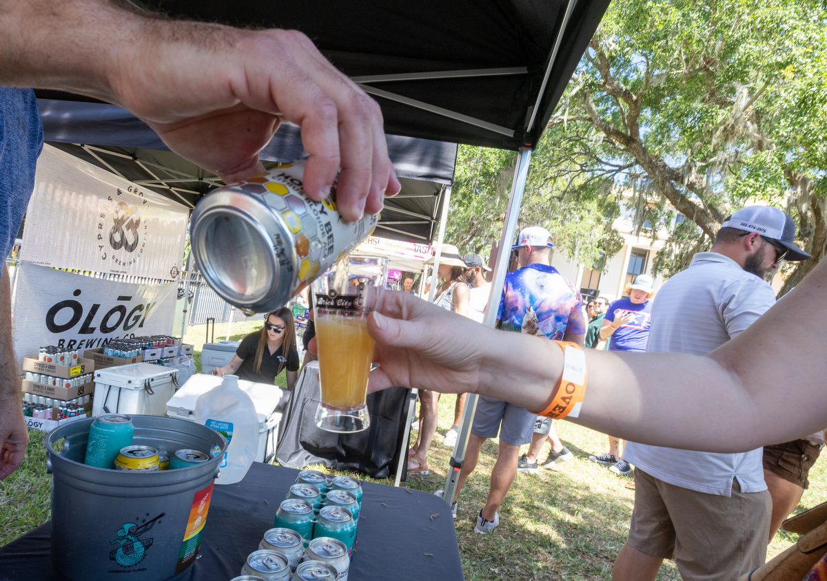 First Magnitude brewing serves up a variety of brews during the 11th Annual Brick City Beer and Wine Festival at Citizen Circle in Ocala, FL on Saturday, April 19, 2025. Courtesy: Alan Youngblood/352today