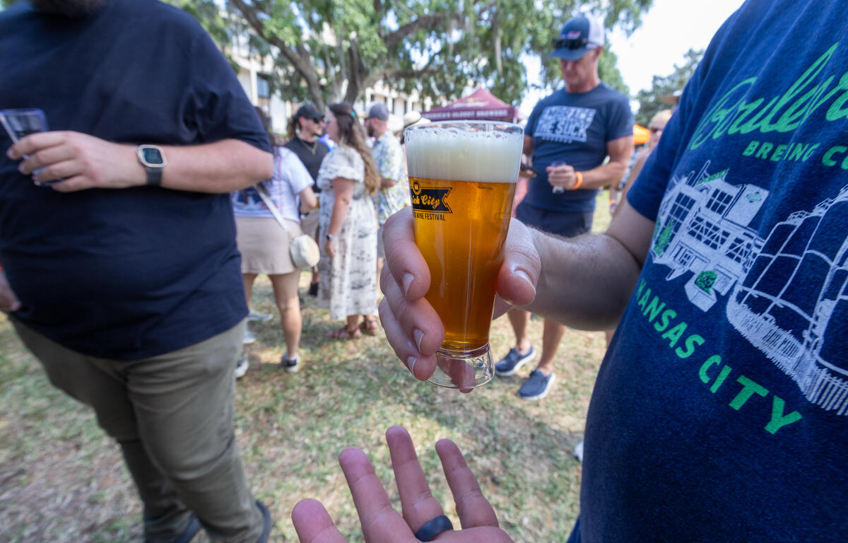 First Magnitude brewing serves up a variety of brews during the 11th Annual Brick City Beer and Wine Festival at Citizen Circle in Ocala, FL on Saturday, April 19, 2025. Courtesy: Alan Youngblood/352today