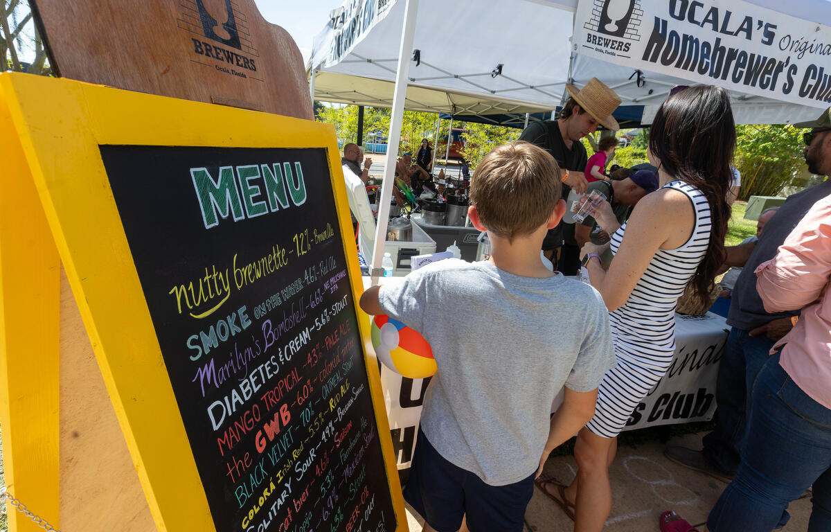 Ocala Home Brewers Club had a full selection to offer during the 11th Annual Brick City Beer and Wine Festival at Citizen Circle in Ocala, FL on Saturday, April 19, 2025. Courtesy: Alan Youngblood/352today