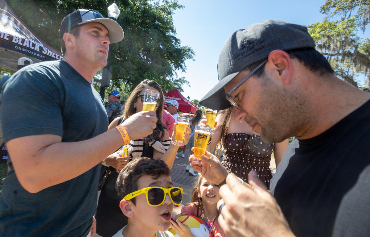 Families enjoy great beer (and root beer) during the 11th Annual Brick City Beer and Wine Festival at Citizen Circle in Ocala, FL on Saturday, April 19, 2025. Courtesy: Alan Youngblood/352today