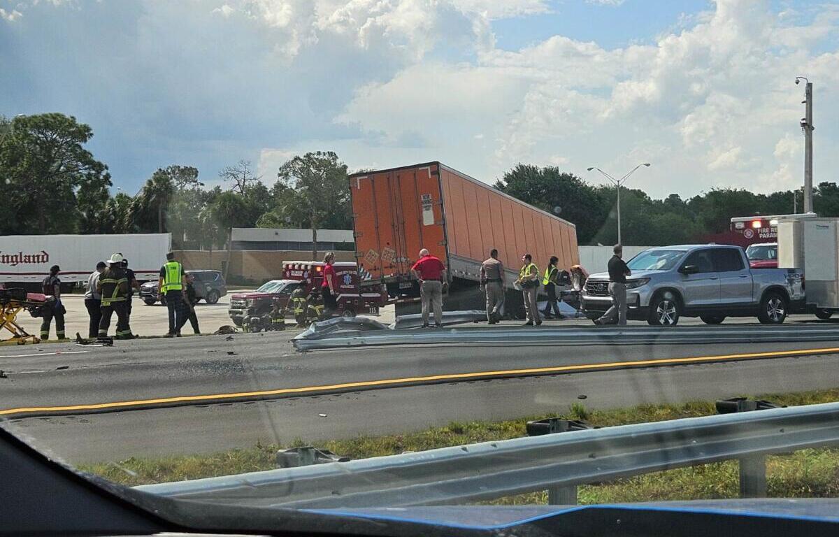 Misty from Trenton was driving north through Ocala just after this wreck at mile marker 345 happened.