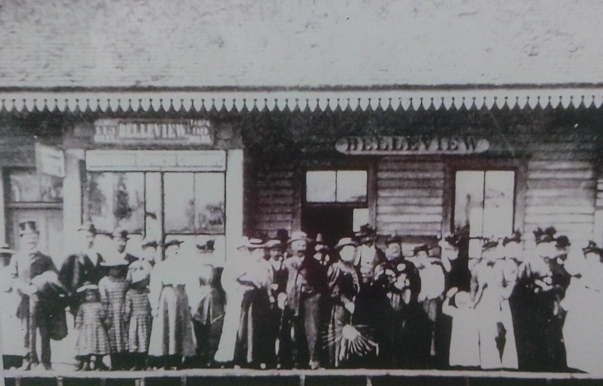 Old photo of Belleview train station