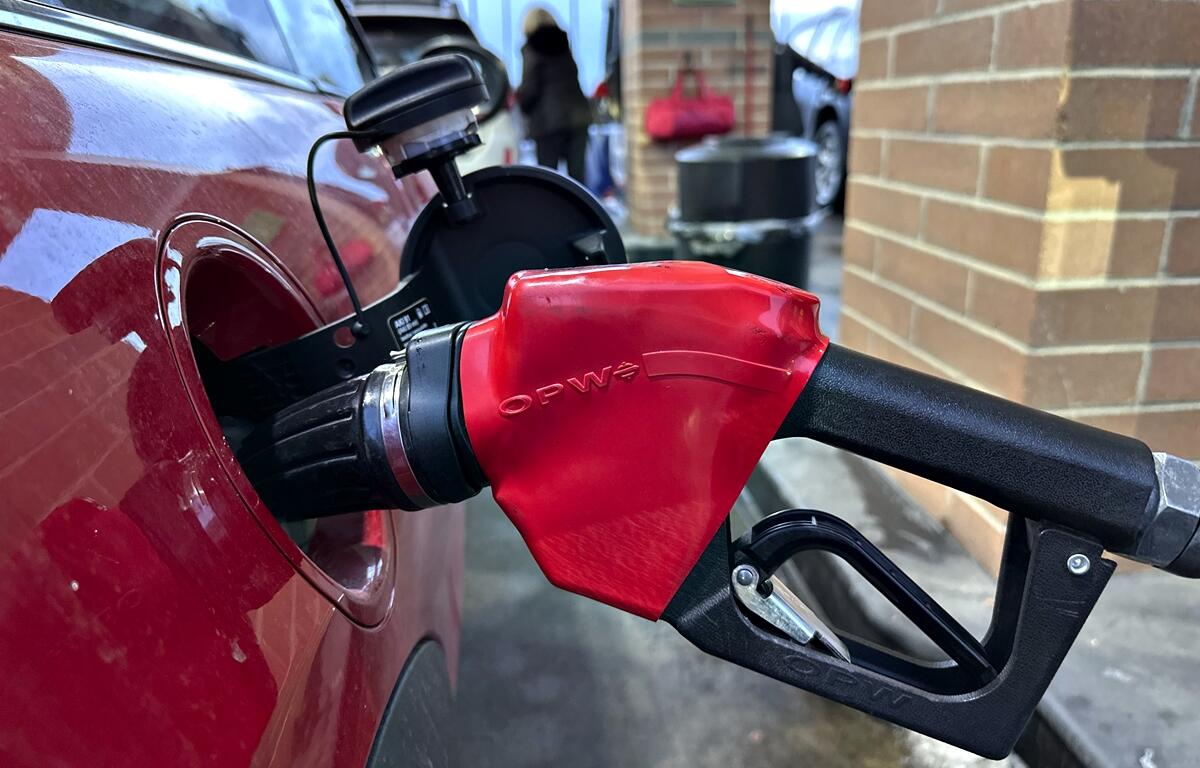A vehicle is fueled at a gas station as prices continue to fluctuate across Florida.
